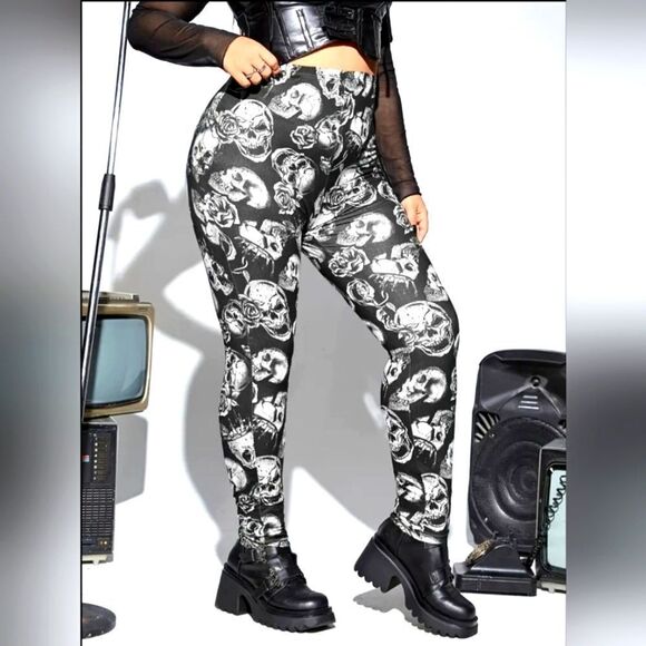 Plus size printed Leggings sz 2X - Picture 5 of 8